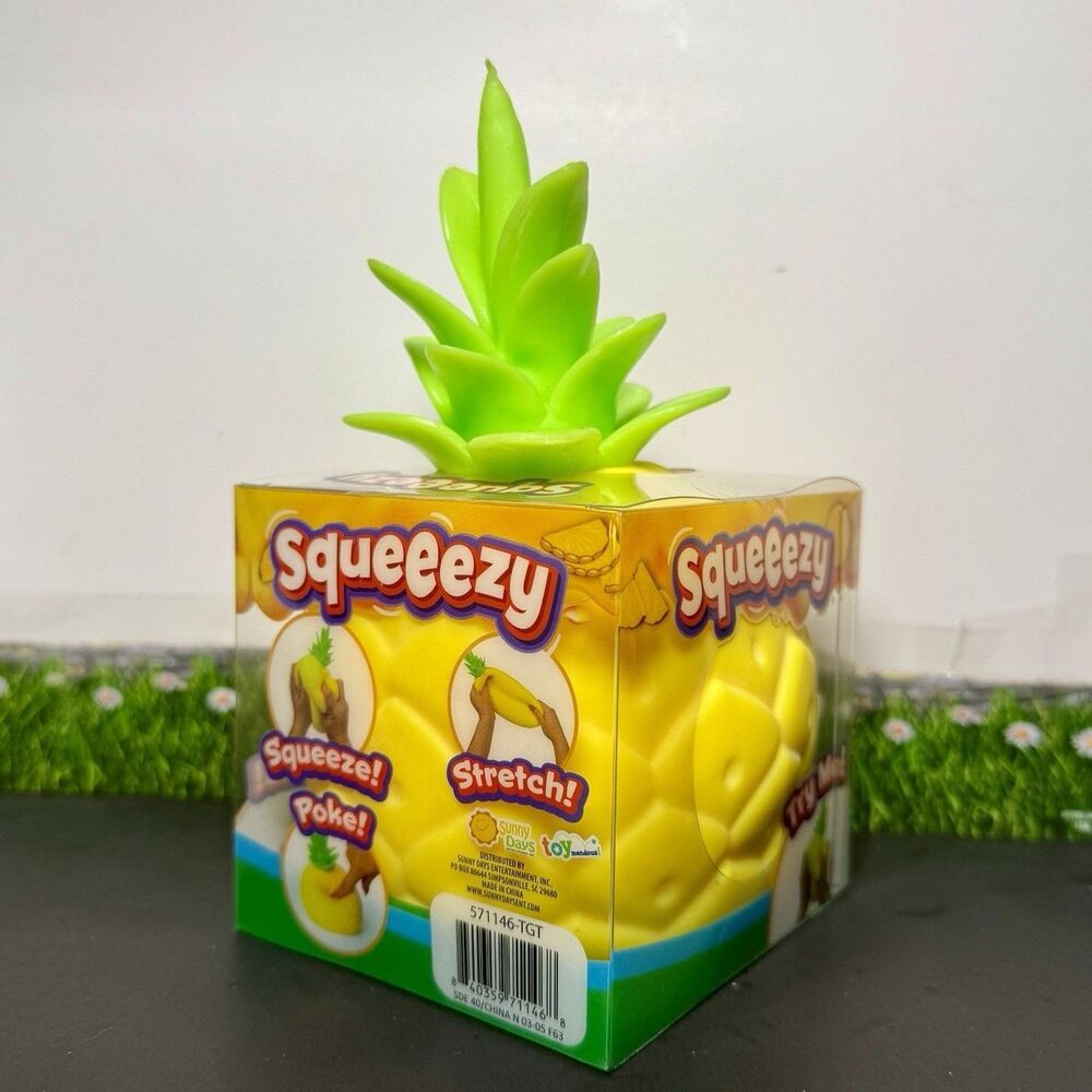 Viral Sunny Days Squeezy Pineapple 🍍, Squishy Toy, Stress Relief Sensory Fun 🍍